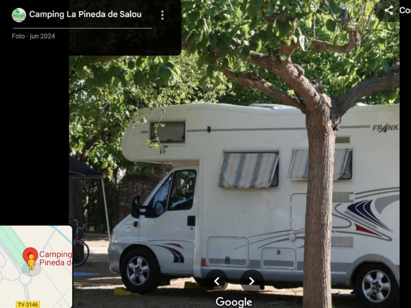 área autocaravanas a pie de playa
