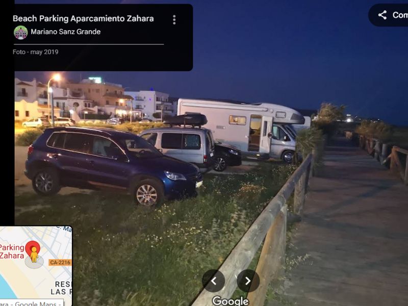 área autocaravanas a pie de playa zahara de los atunes